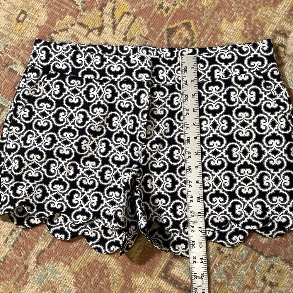 Crown & Ivy Navy and White High Waist Shorts